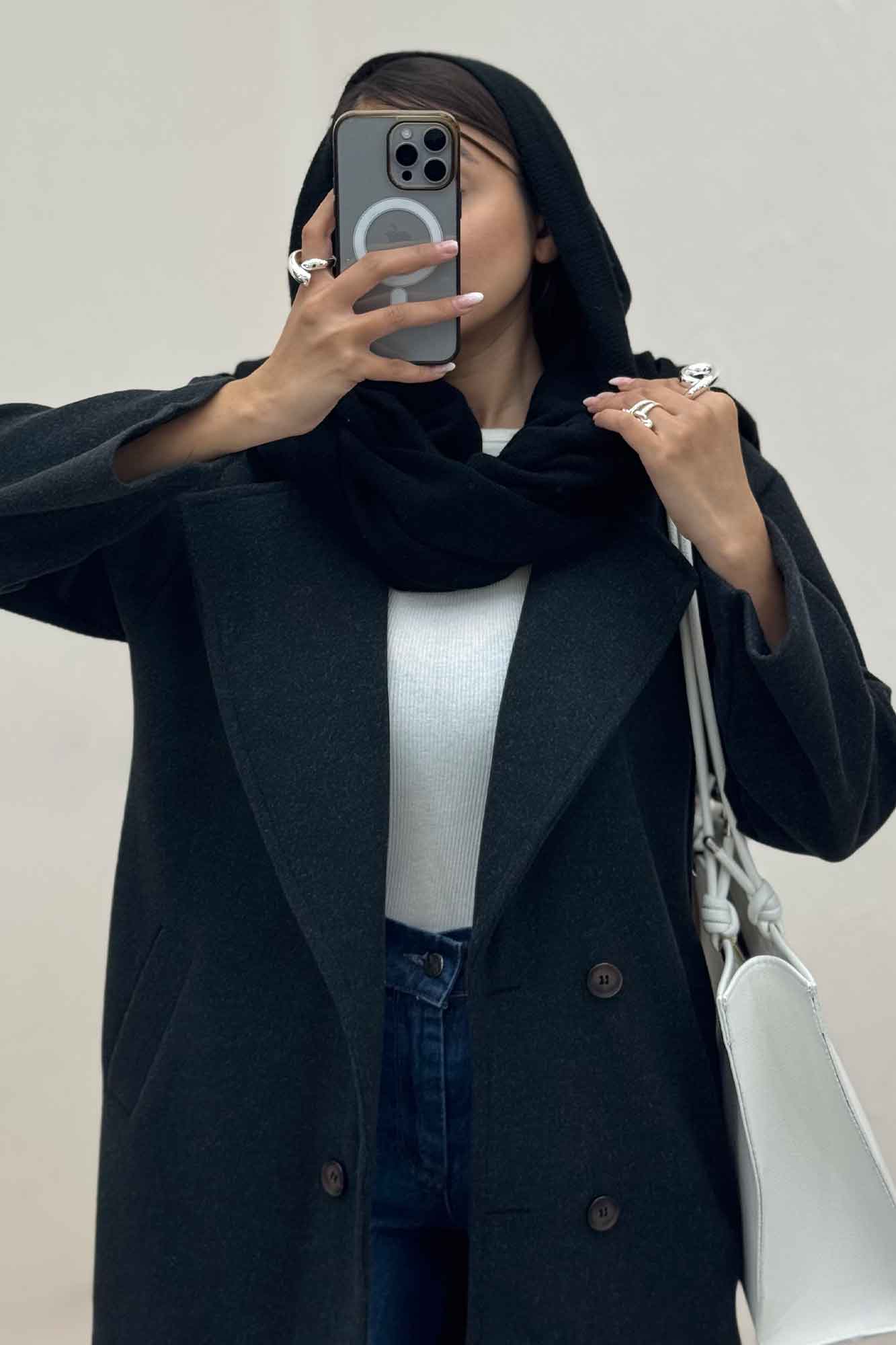 پالتو بلند فوتر چهار دکمه MODA