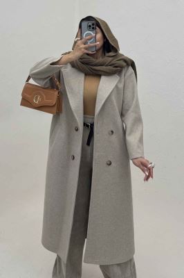 پالتو بلند فوتر چهار دکمه MODA