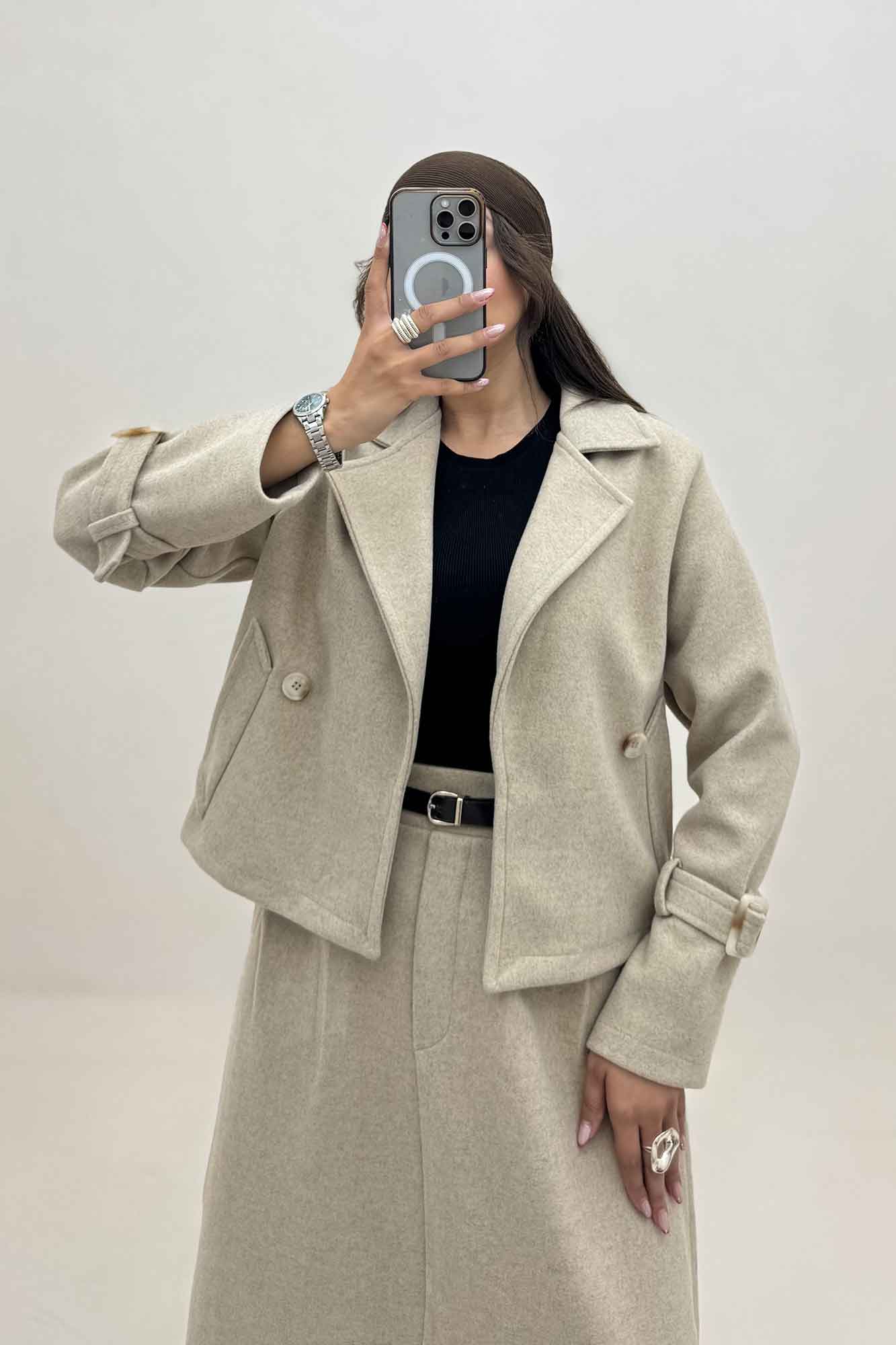 ست کت و دامن فوتر روژان