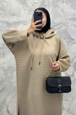 کفتان مراکشی کلاه دار بغل چاک