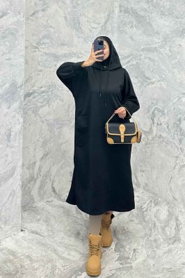 کفتان مراکشی کلاه دار بغل چاک