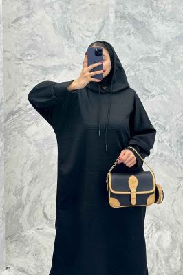 کفتان مراکشی کلاه دار بغل چاک