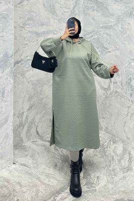 کفتان مراکشی کلاه دار بغل چاک