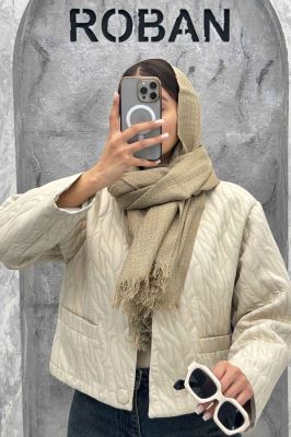 کت فریال یقه گرد جیب فیلتو