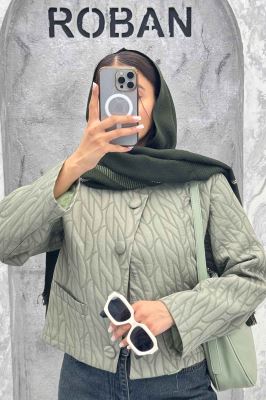کت فریال یقه گرد جیب فیلتو