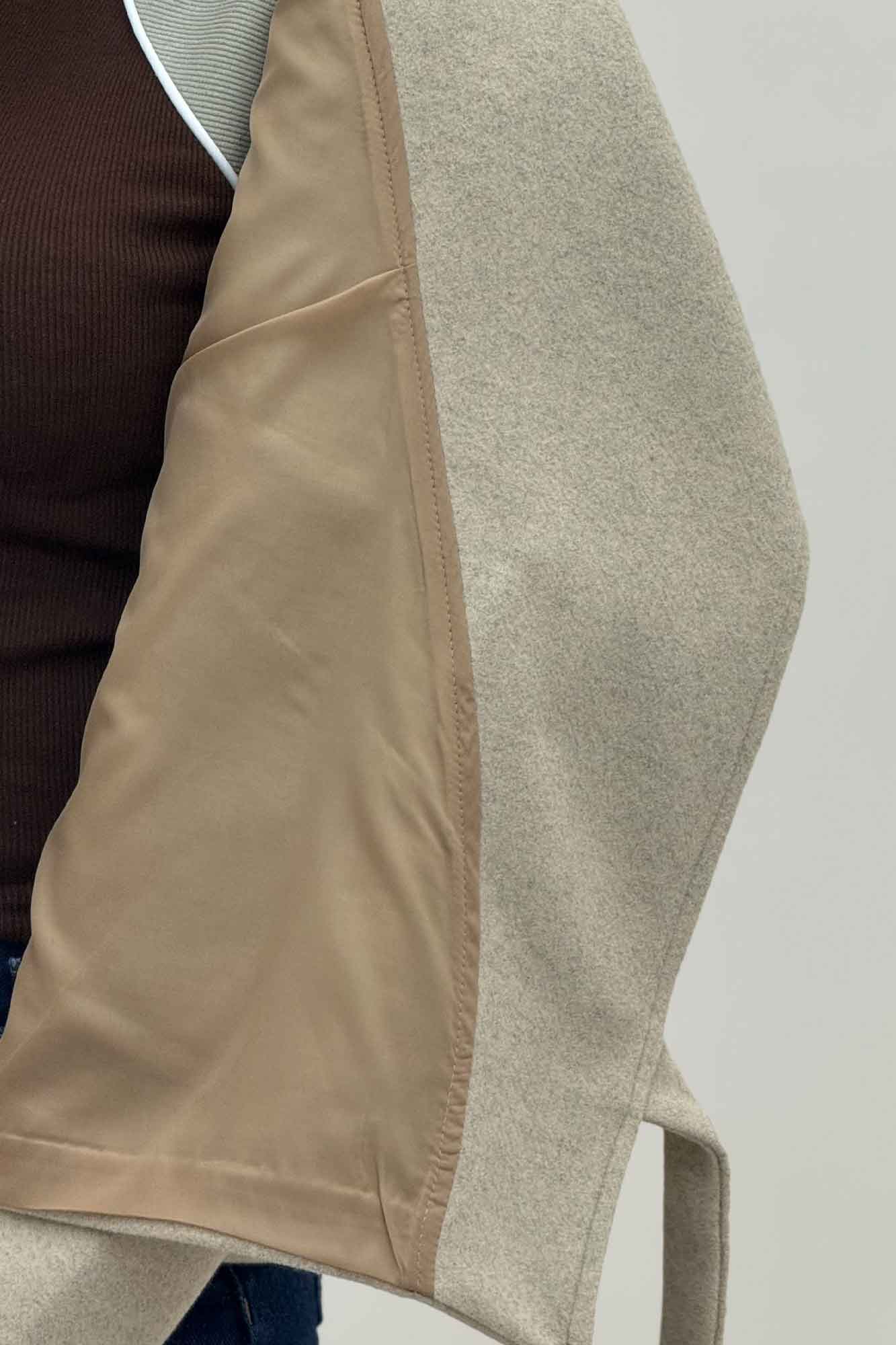 کت یقه ب ب فوتر تک جیب پاکتی (آستردار)