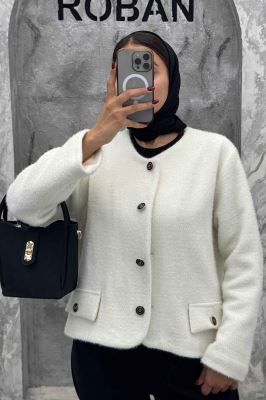 کت یقه گرد آستردار لمزور سروین