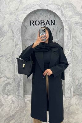 پالتو بلند فوتر تک دکمه SEVIN