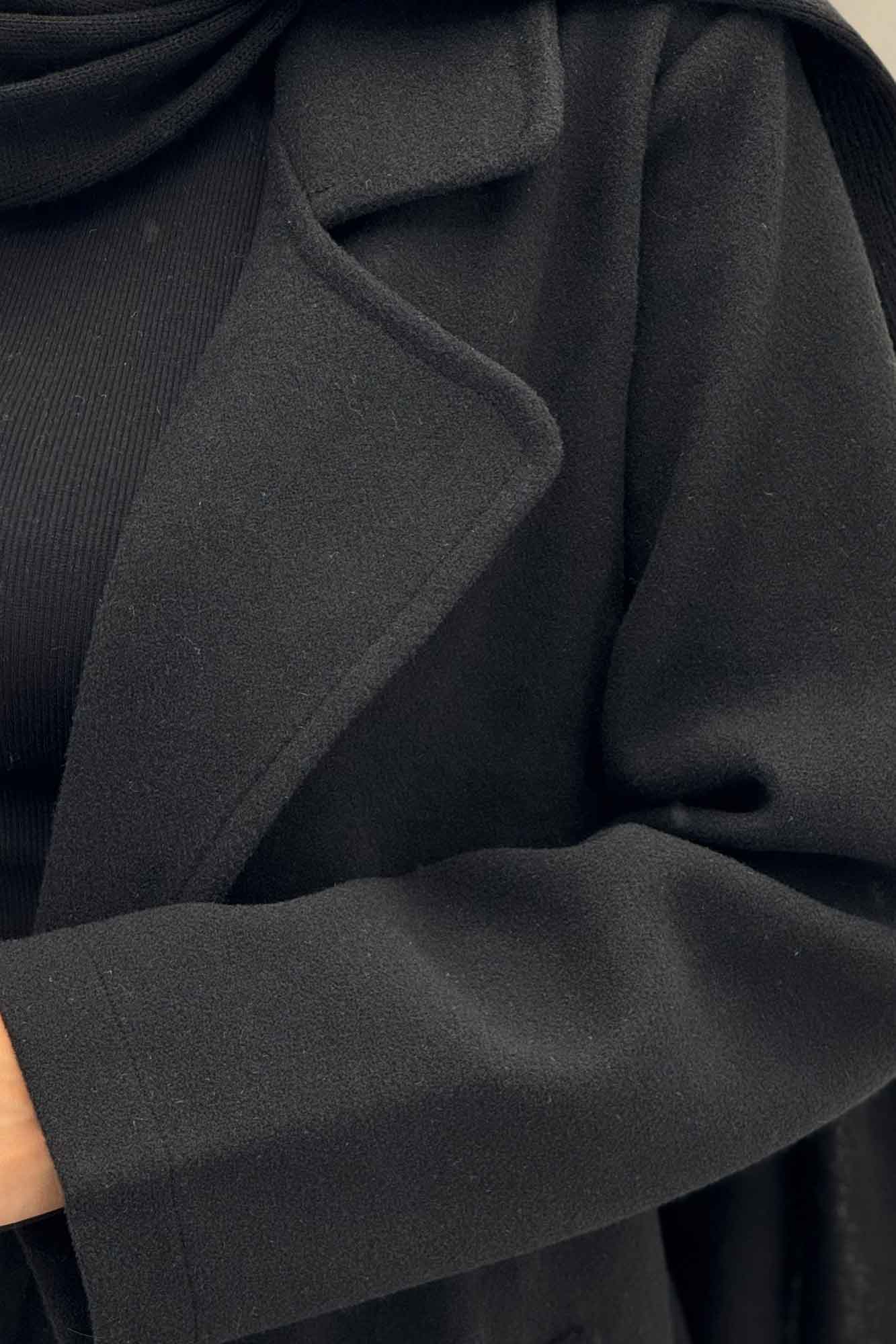 پالتو بلند فوتر تک دکمه SEVIN