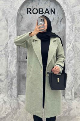 پالتو بلند فوتر تک دکمه SEVIN