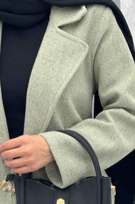 پالتو بلند فوتر تک دکمه SEVIN