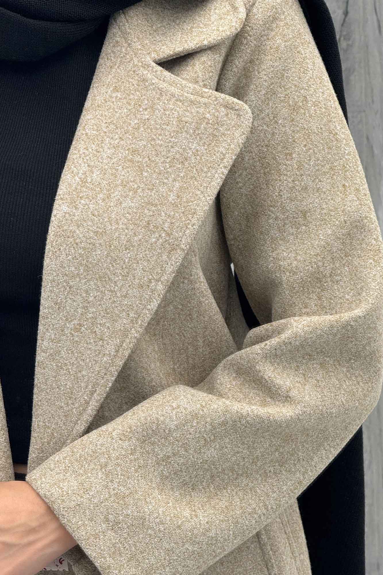 پالتو بلند فوتر تک دکمه SEVIN