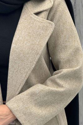 پالتو بلند فوتر تک دکمه SEVIN