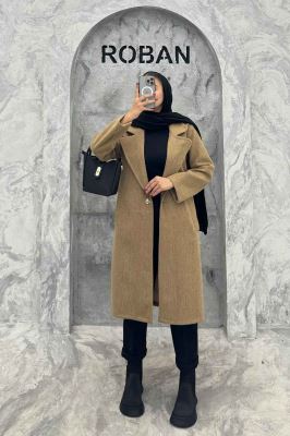 پالتو بلند فوتر تک دکمه SEVIN