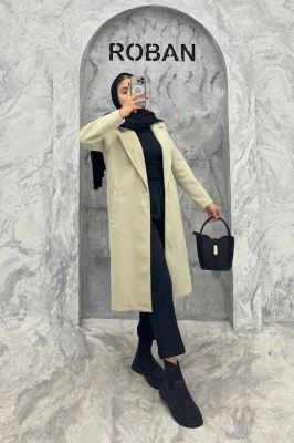 پالتو بلند فوتر تک دکمه SEVIN