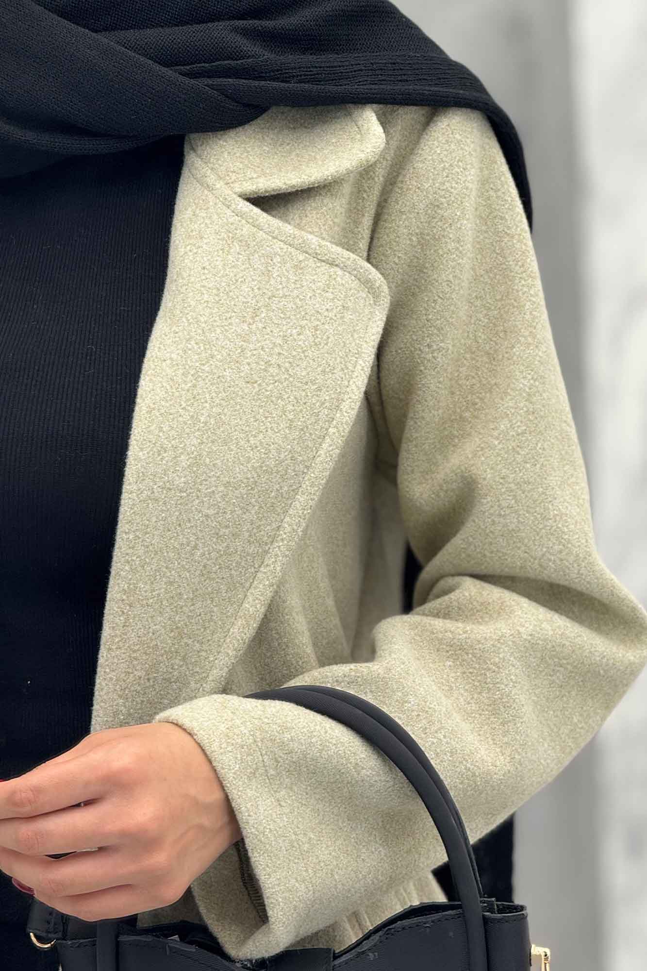 پالتو بلند فوتر تک دکمه SEVIN