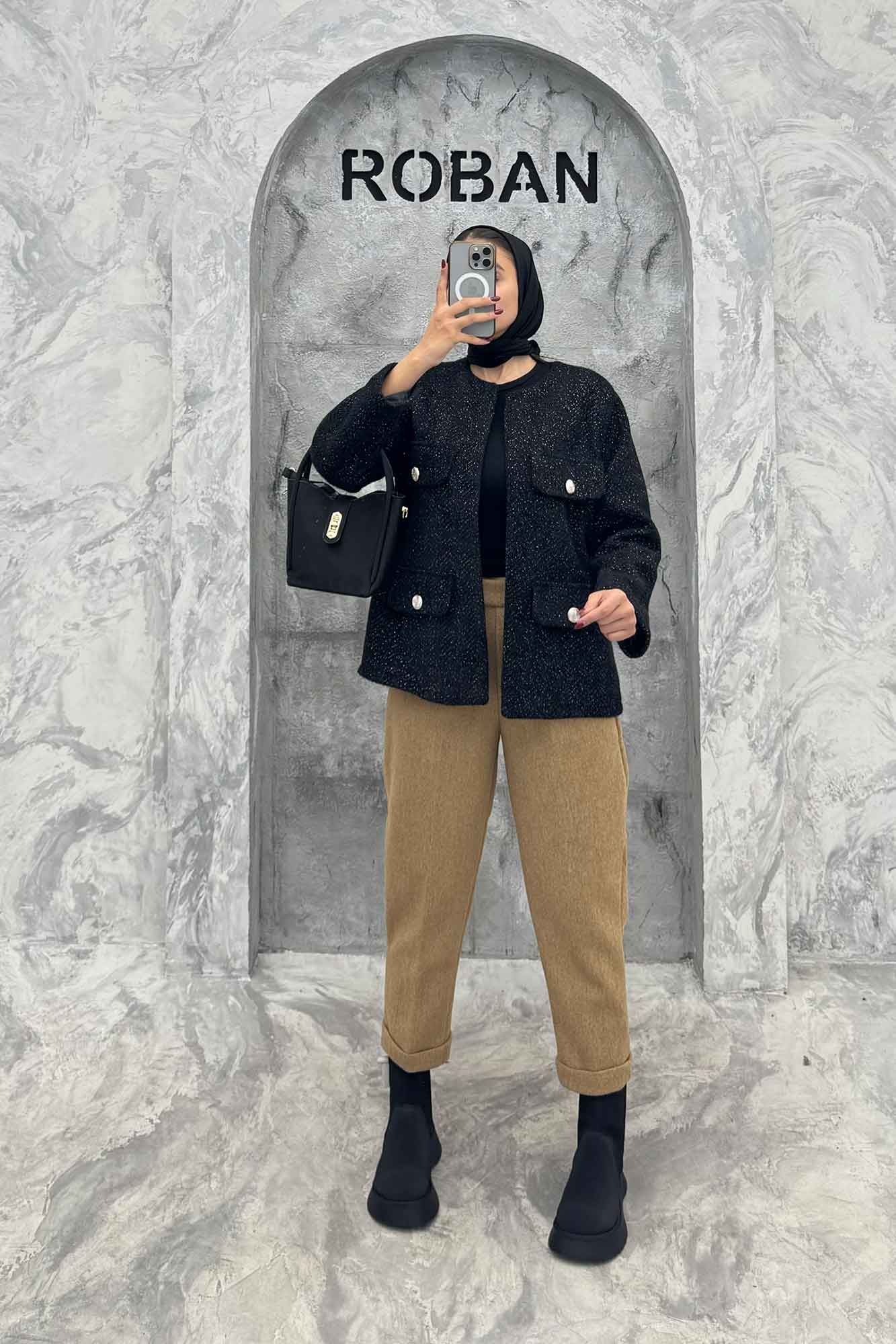 کت چهار جیب لمزور زیگزاگ