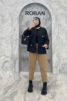 کت چهار جیب لمزور زیگزاگ