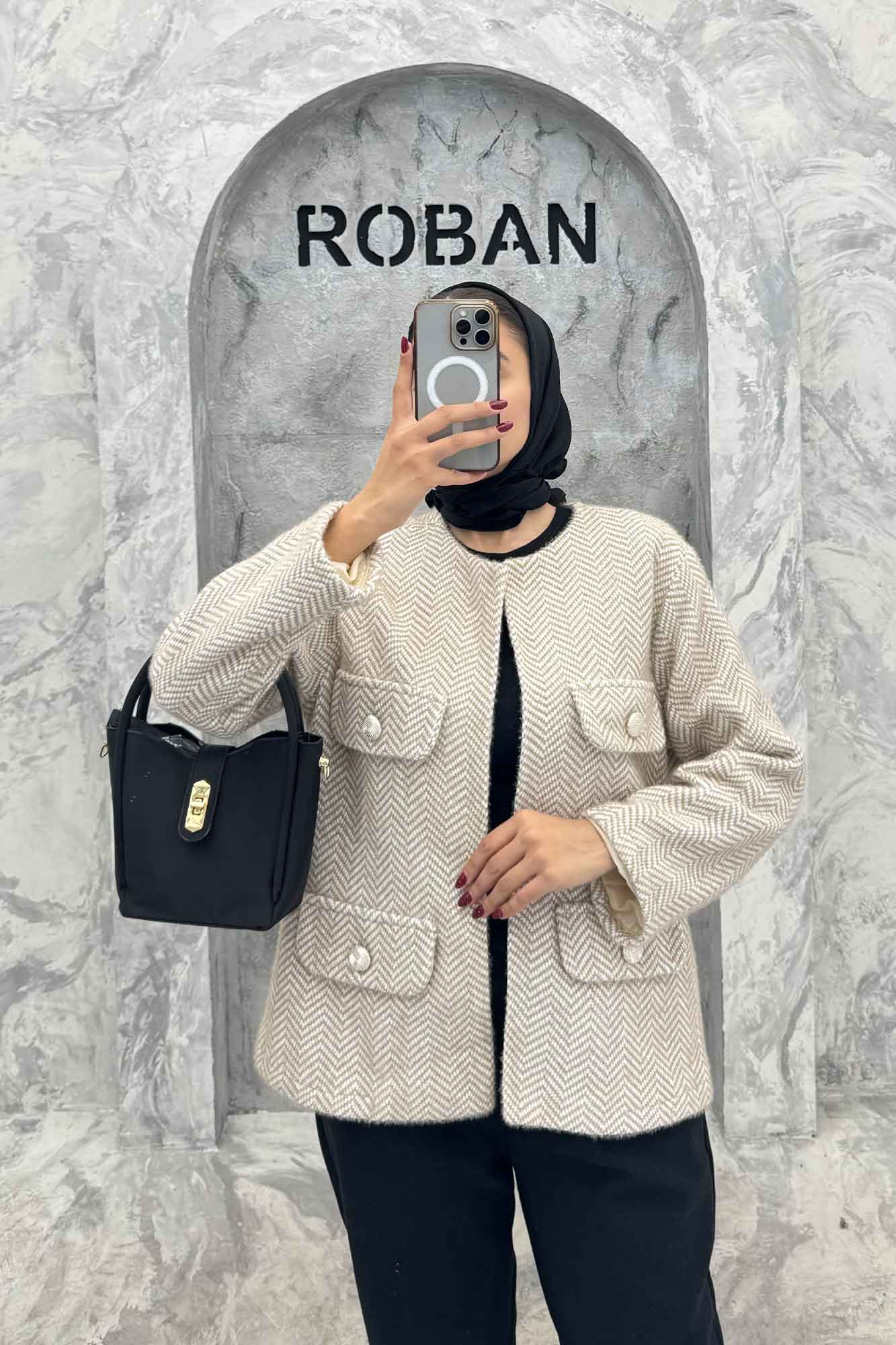 کت چهار جیب لمزور زیگزاگ