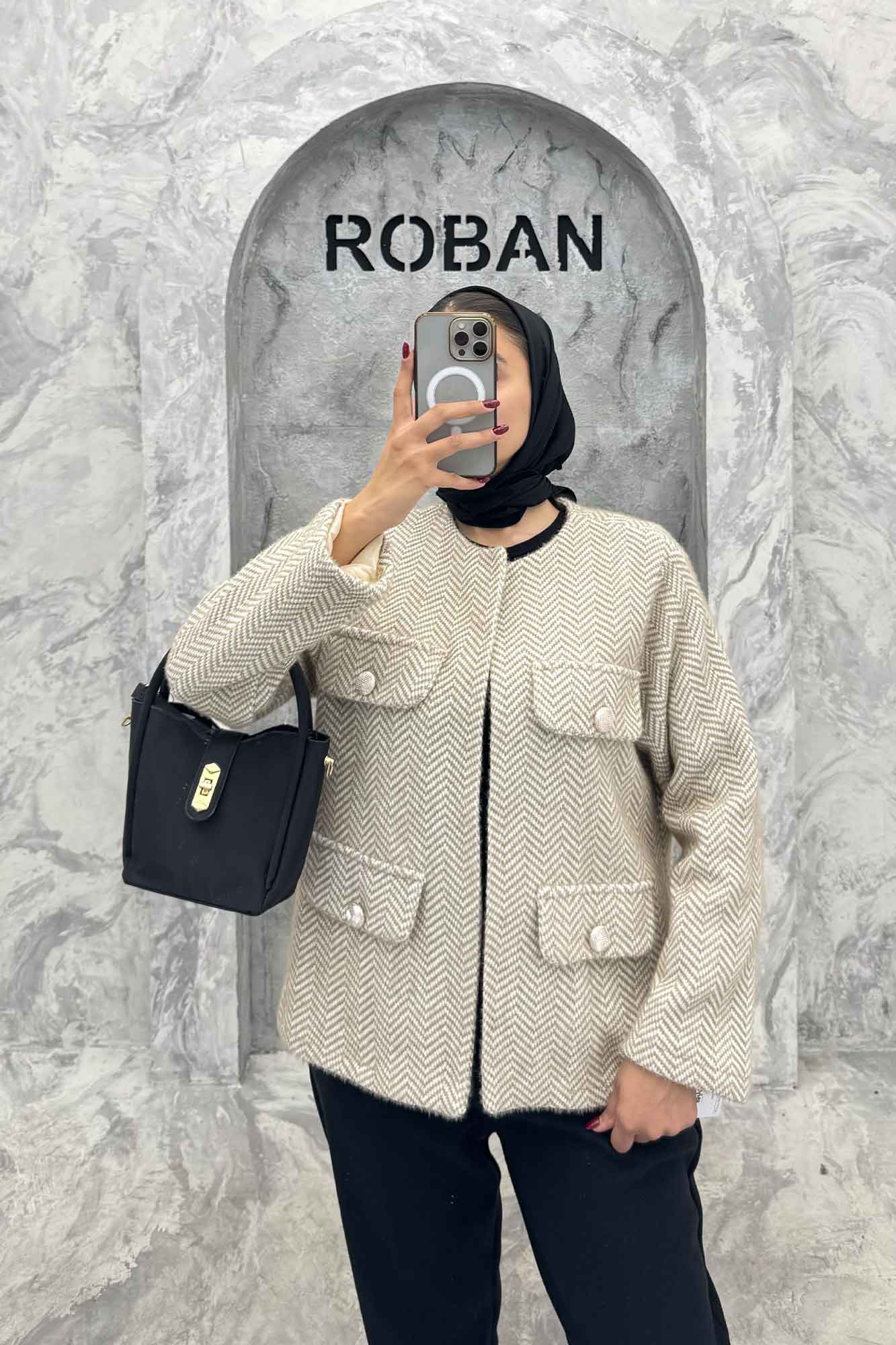 کت چهار جیب لمزور زیگزاگ