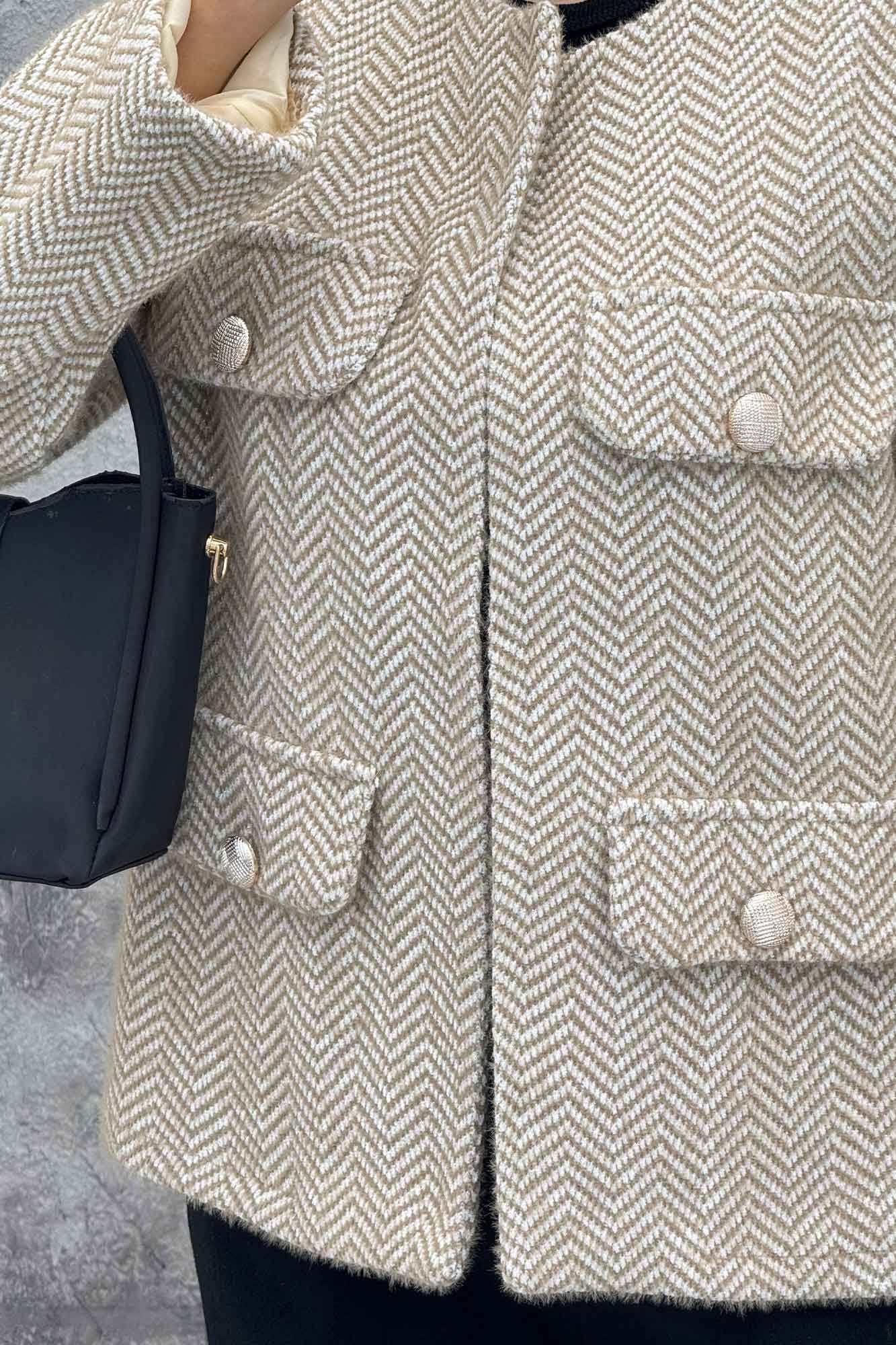 کت چهار جیب لمزور زیگزاگ