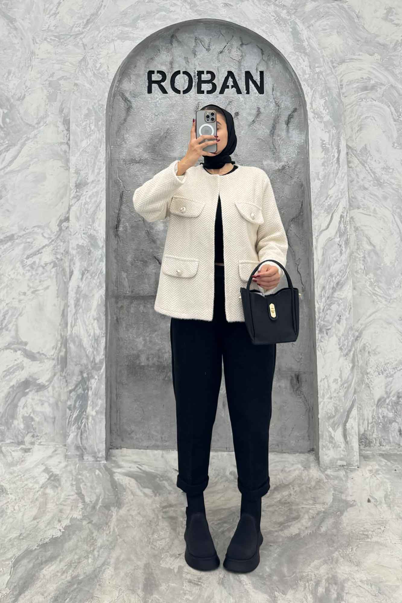 کت چهار جیب لمزور زیگزاگ