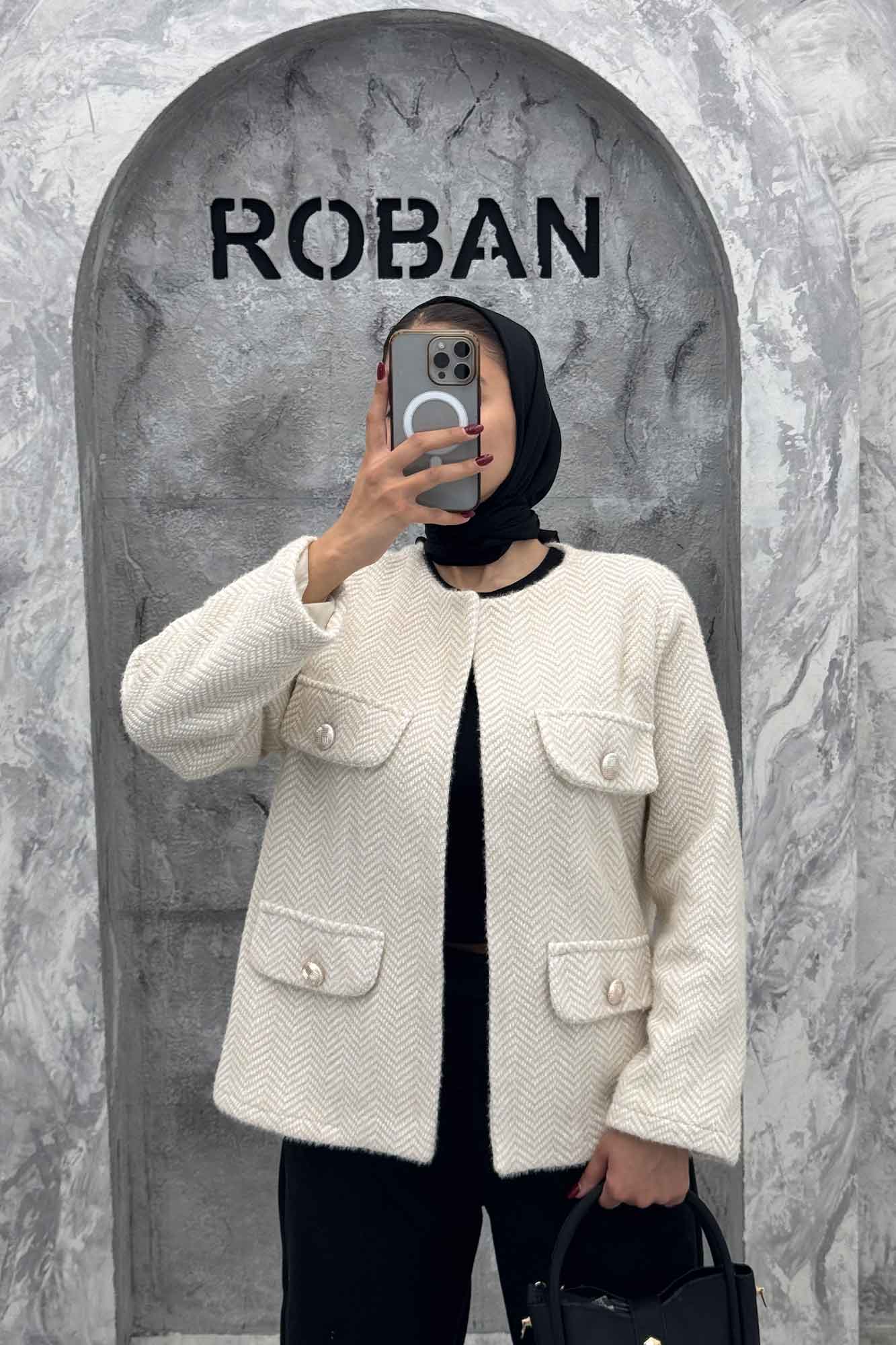 کت چهار جیب لمزور زیگزاگ