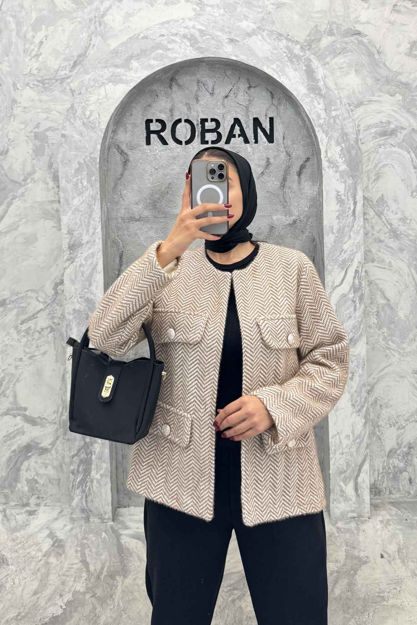 کت چهار جیب لمزور زیگزاگ