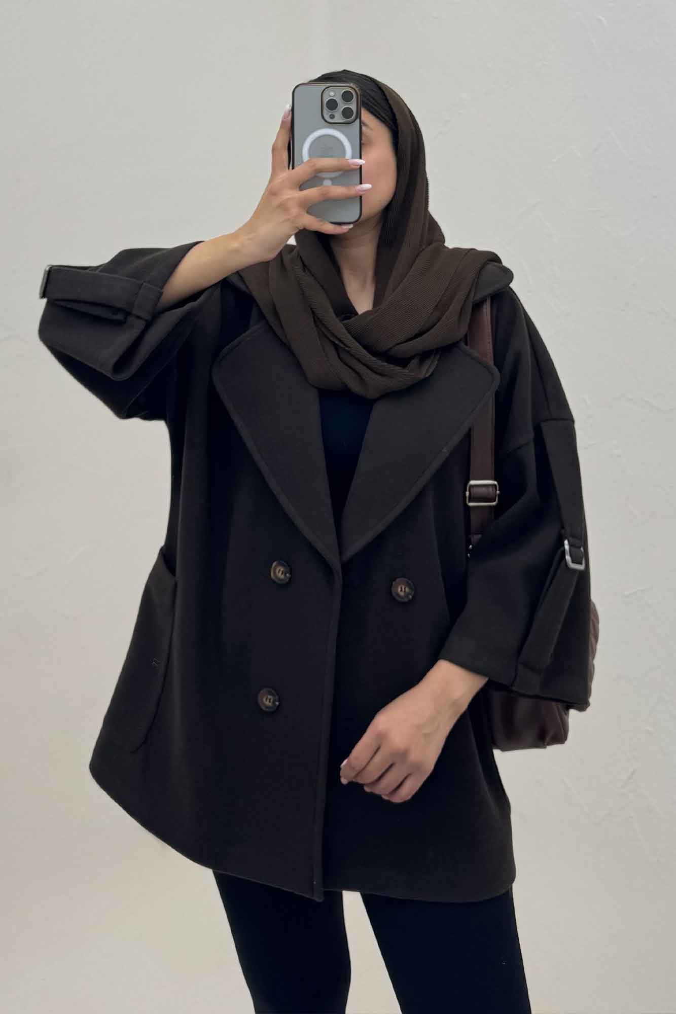 کت یقه پهن فوتر آستین سگک دار EXPORT