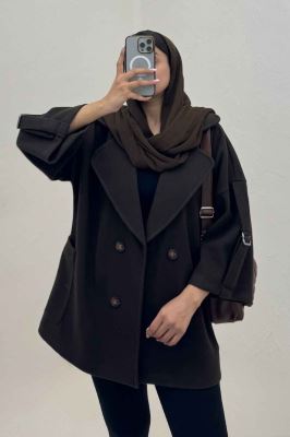 کت یقه پهن فوتر آستین سگک دار EXPORT