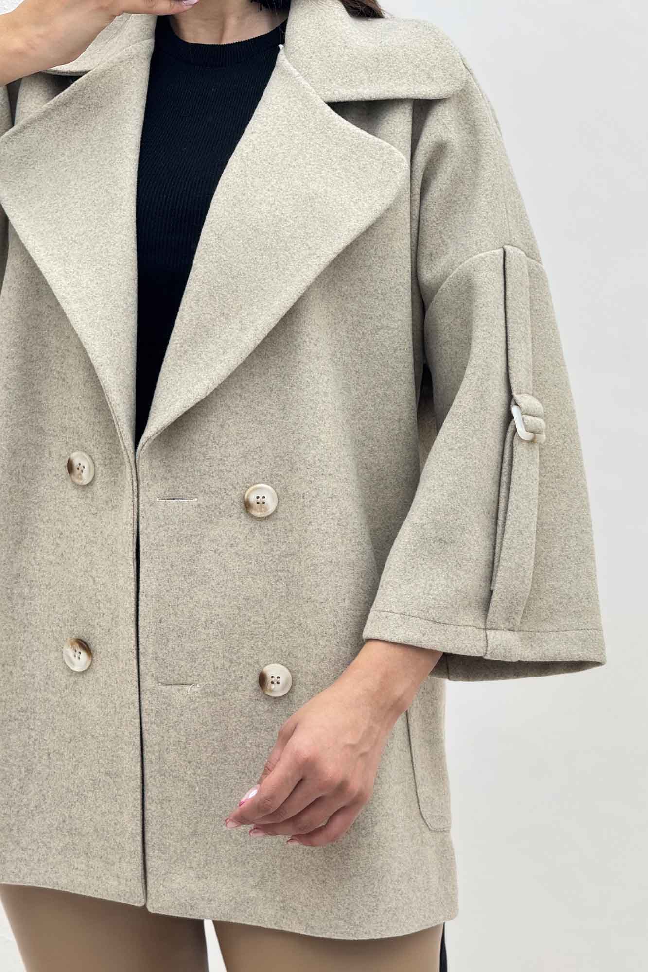 کت یقه پهن فوتر آستین سگک دار EXPORT