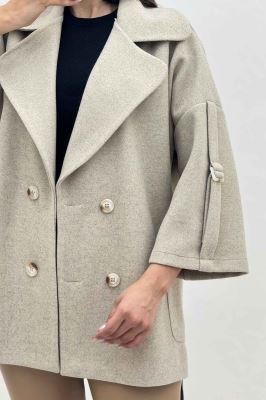 کت یقه پهن فوتر آستین سگک دار EXPORT