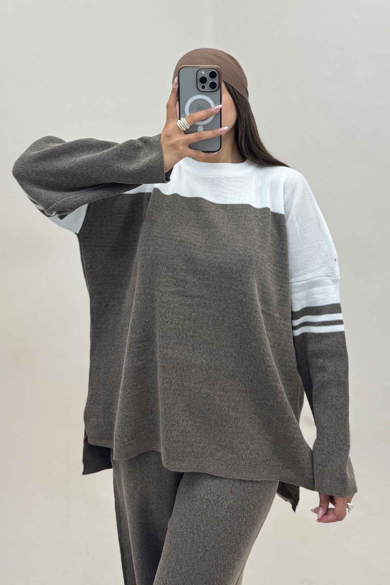 ست دورس و شلوار بافت لش