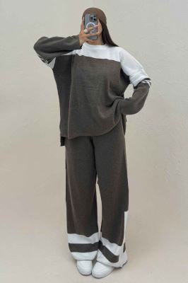 ست دورس و شلوار بافت لش