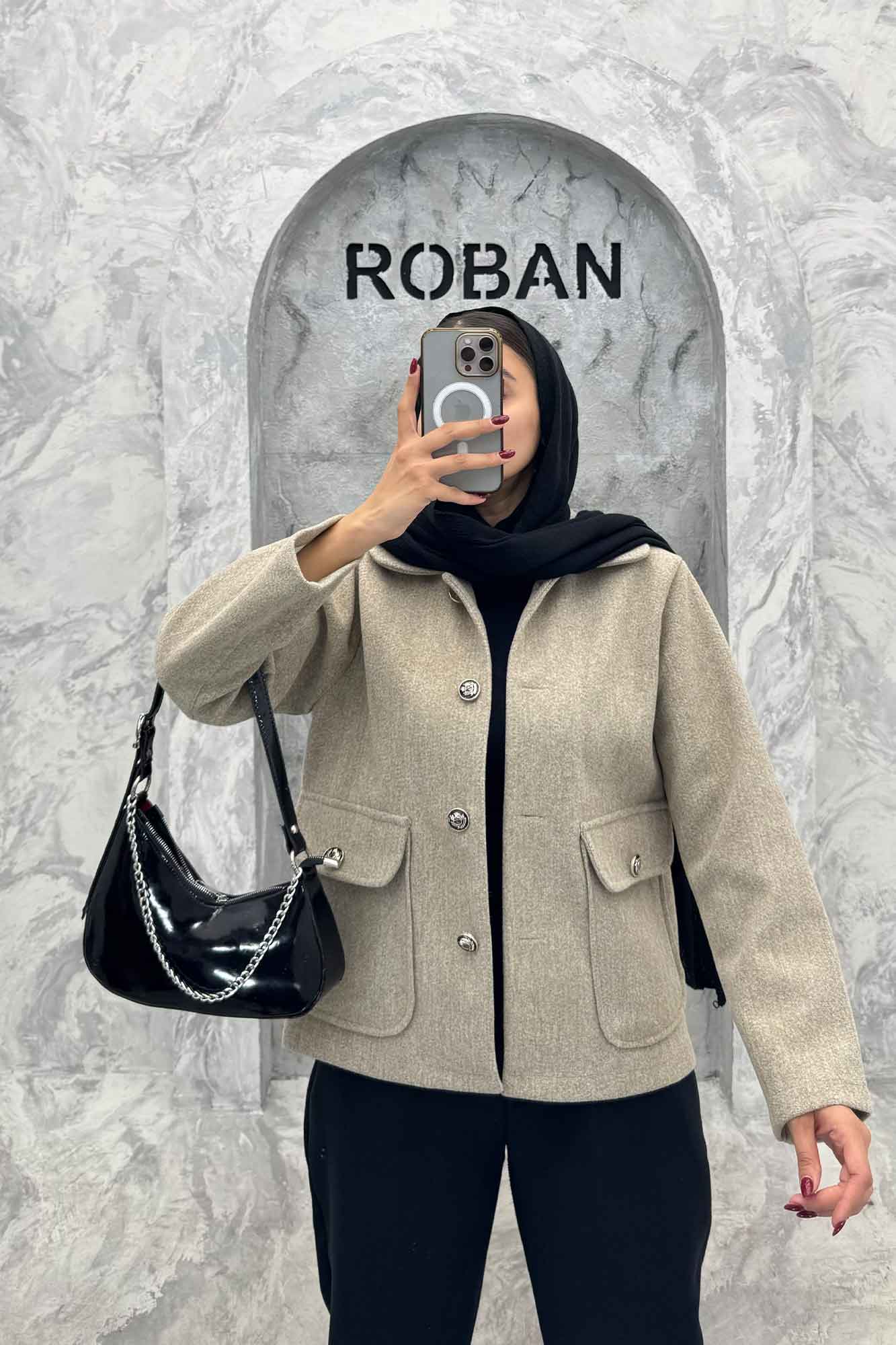 کت فوتر دو جیب پاکتی ZHOOBI