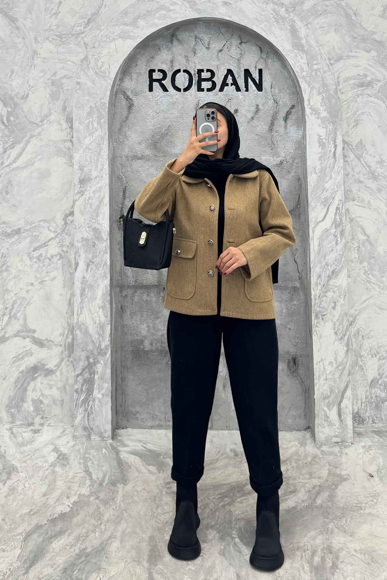 کت فوتر دو جیب پاکتی ZHOOBI