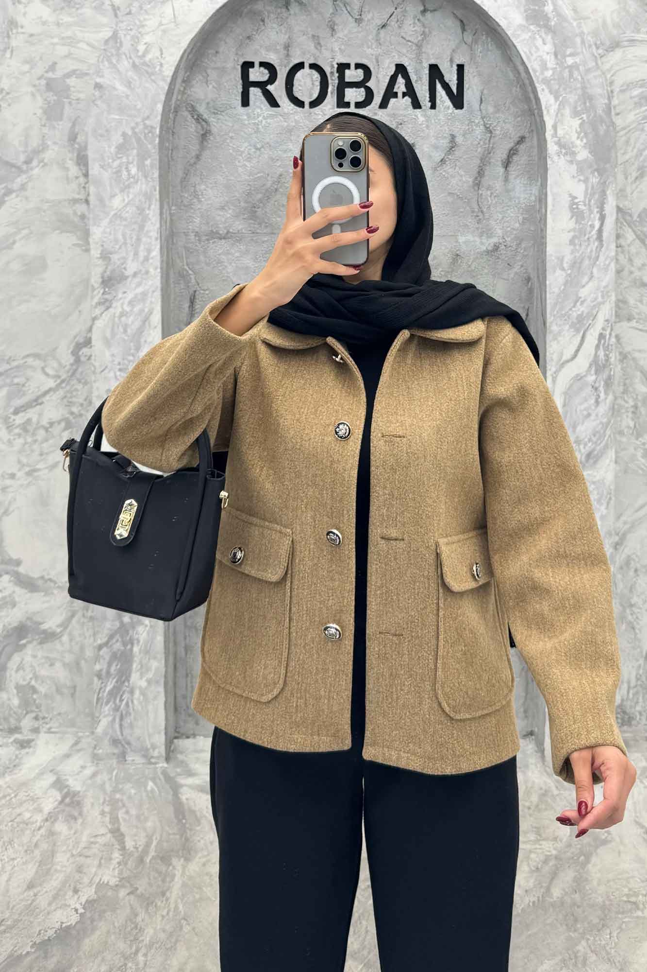 کت فوتر دو جیب پاکتی ZHOOBI