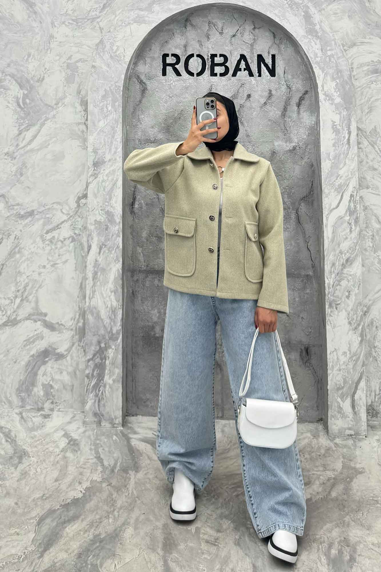 کت فوتر دو جیب پاکتی ZHOOBI