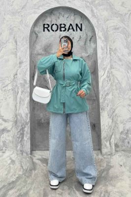 بارانی سانتانا جلو زیپ