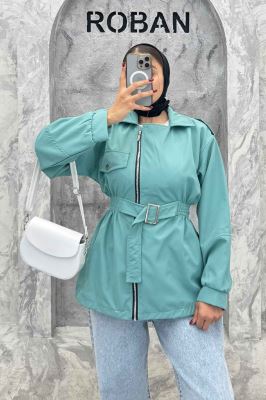 بارانی سانتانا جلو زیپ