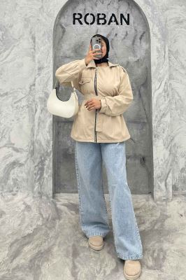 بارانی سانتانا جلو زیپ