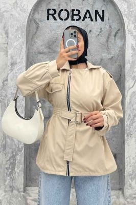 بارانی سانتانا جلو زیپ