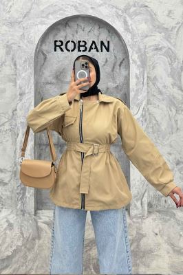 بارانی سانتانا جلو زیپ