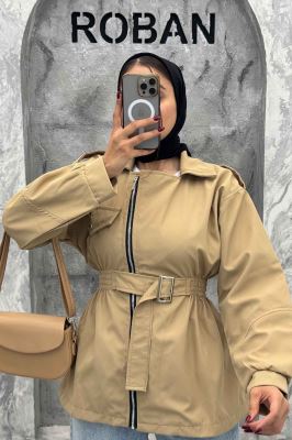 بارانی سانتانا جلو زیپ