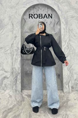 بارانی سانتانا جلو زیپ