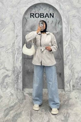 بارانی سانتانا جلو زیپ