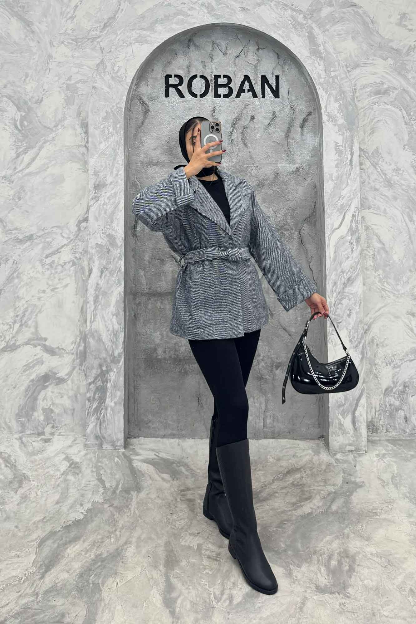 کت مینیمال جناقی آستردار