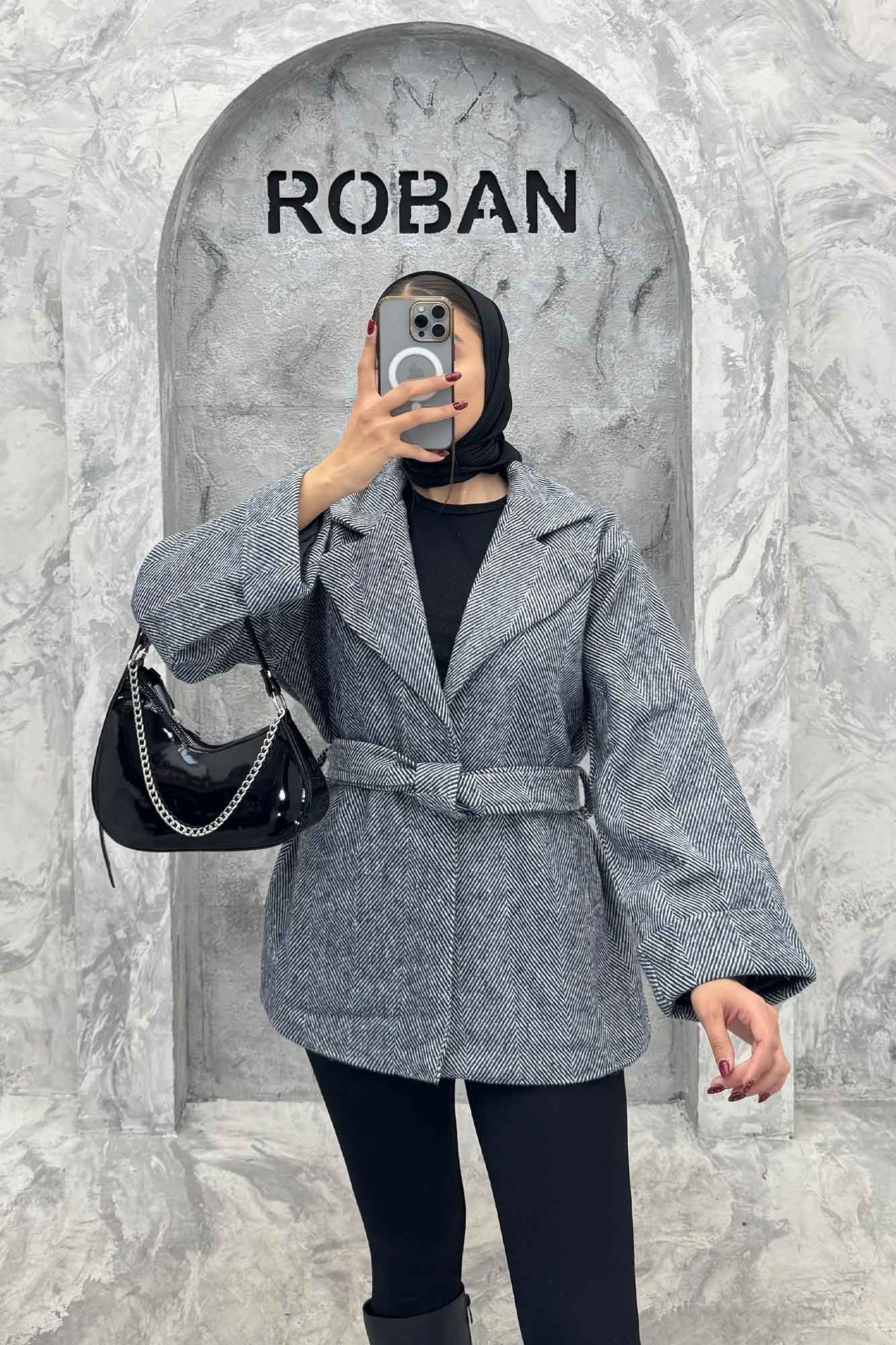 کت مینیمال جناقی آستردار