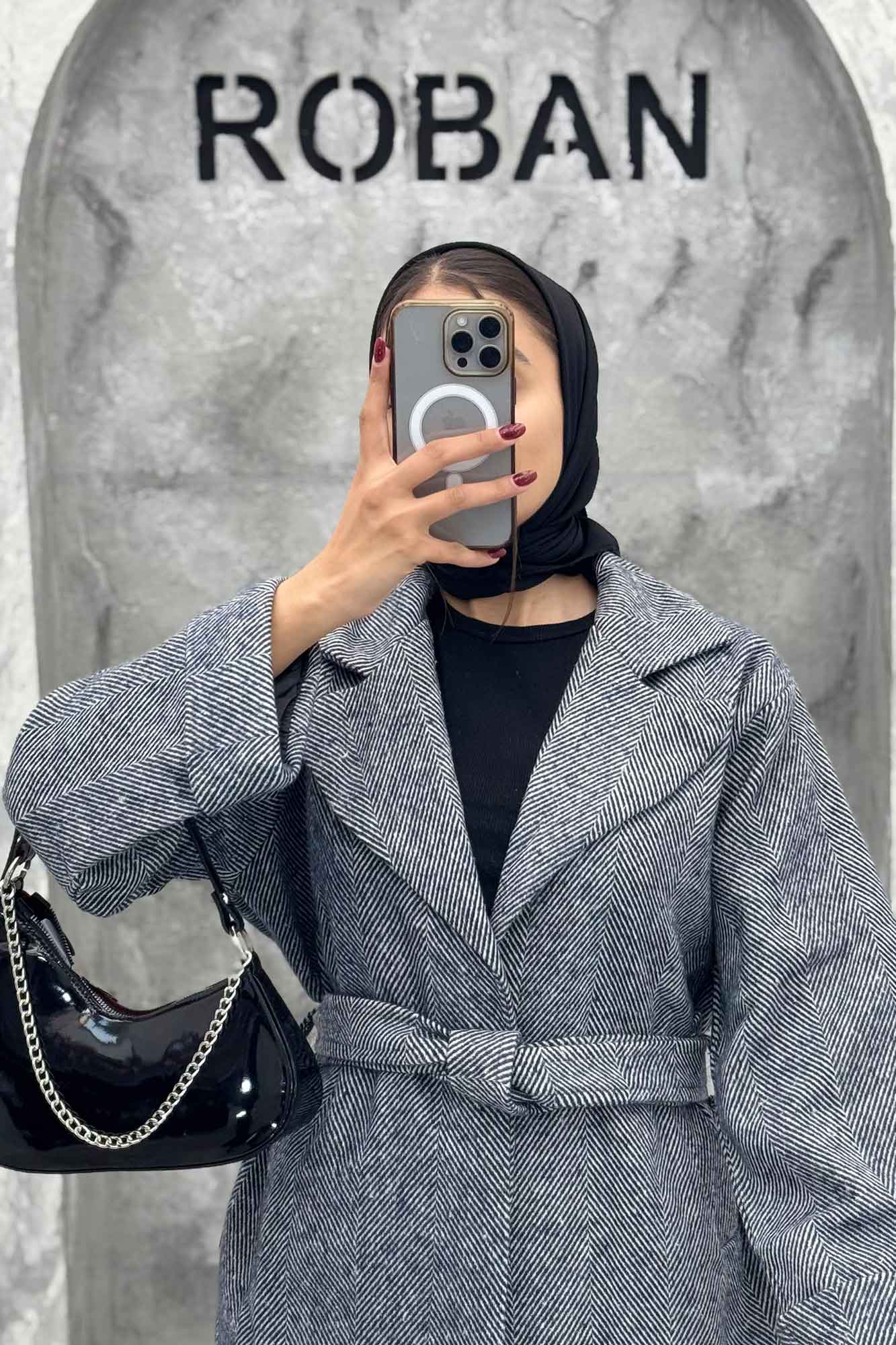 کت مینیمال جناقی آستردار