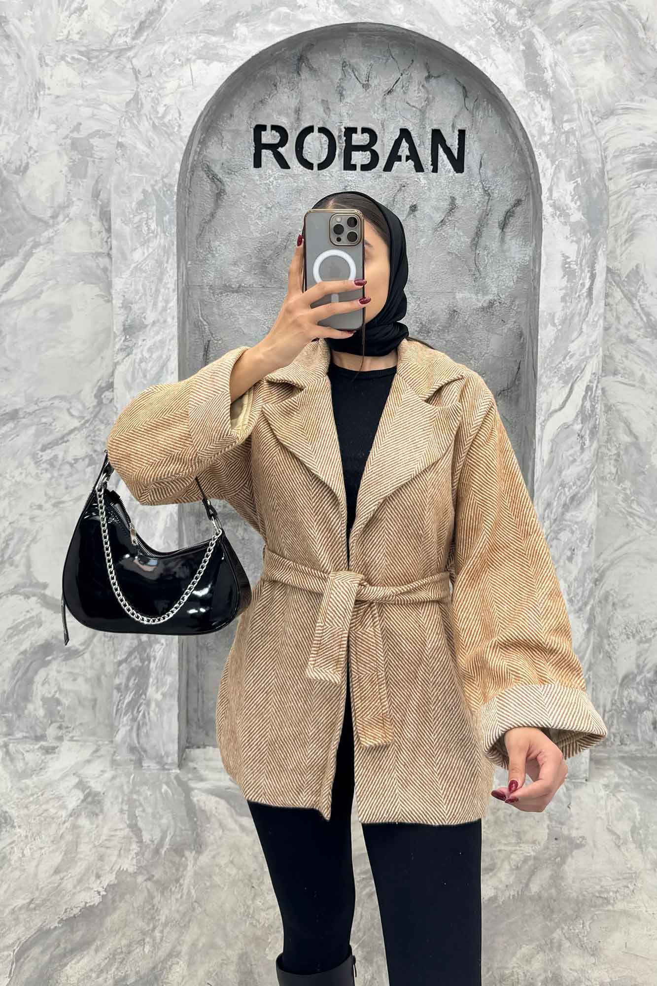 کت مینیمال جناقی آستردار